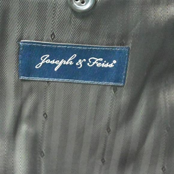 Joseph Feiss 46R Brown Superfine Wool 2 Button Blazer Suit Jacket Sport Coat - Picture 7 of 10